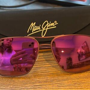 Maui Jim Sunglasses - Copper Frame with Magenta Lenses
